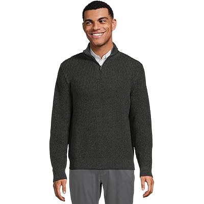 Свитер L.L.Bean Organic Cotton Waffle Sweater 1/4 Zip