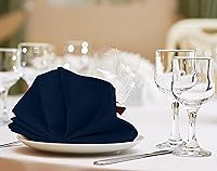 Vista 20 de Utopia Kitchen - Servilletas de tela negras [paquete de 12, 50 x 50 cm], mezcla de algodón absorbente, lavables y reutilizables para cena