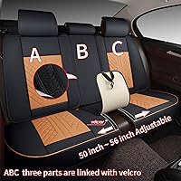 Vista 8 de GXT Bench Seat Cover, Premium Faux Leather Bench Seat Covers for Trucks - Universal Fit for Most Sedans SUV Pick-up Truck, Durable for Long Lasting