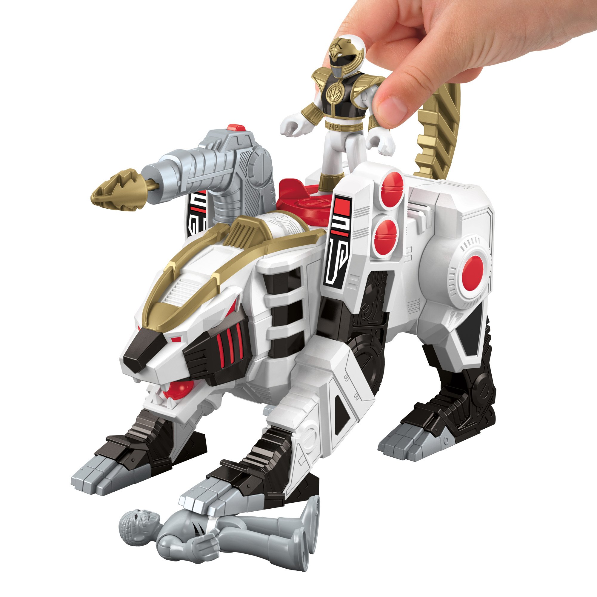Amazon.com: Fisher-Price Imaginext Power Rangers White Ranger and