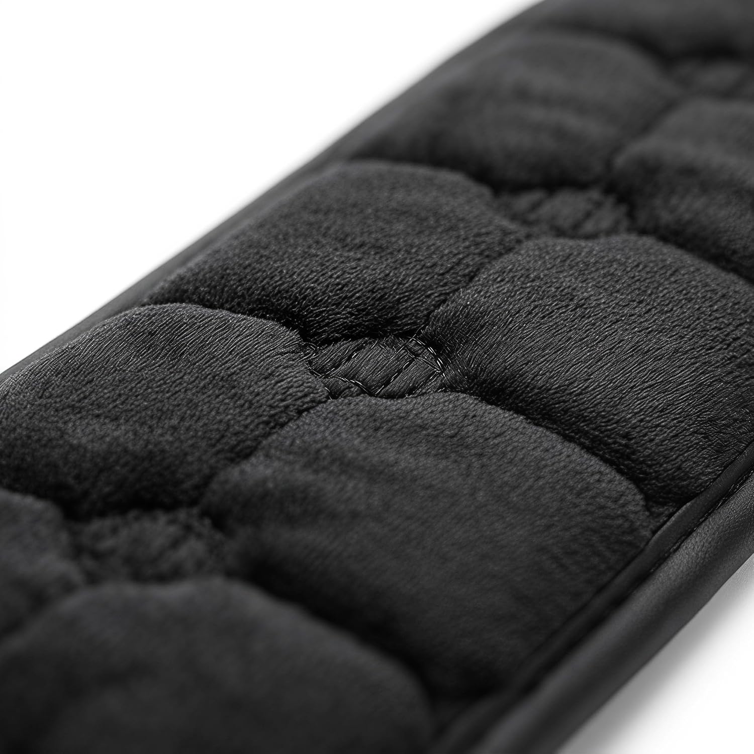 Operitacx 1pair Office Chair Armrest Covers Pads - 15.8x4 Inch Black Arm Rest Cover - Non-Slip Plush Support Cushions for Office Gaming Chairs, Wheelchair
