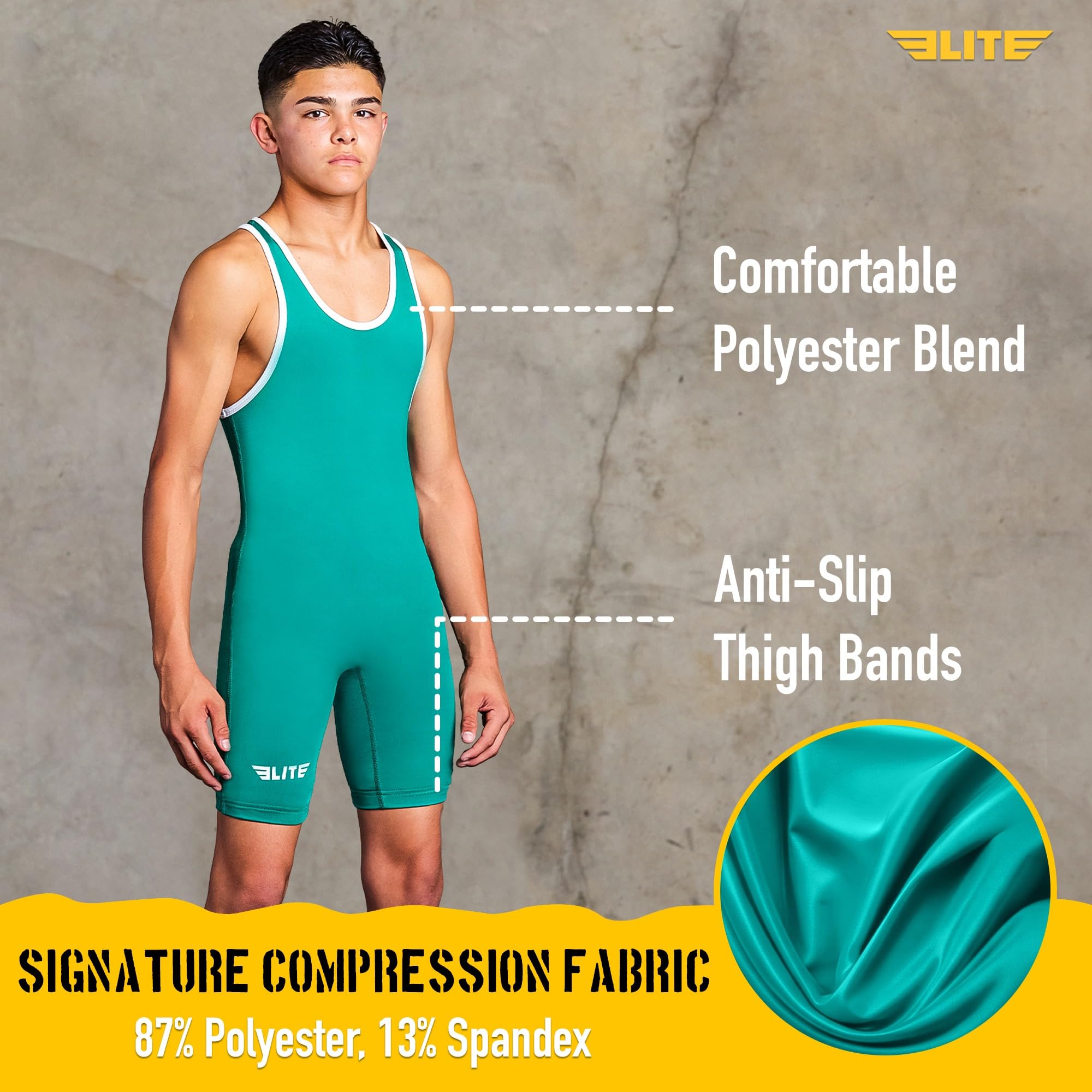 Elite Sports Singlet de lutte standard pour homme