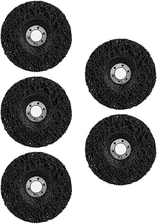 Rok Poly Strip Disc 5Pcs 100Mm Black Poly Strip Wheel Disc Paint Rust Removal Tool FOL Grinders