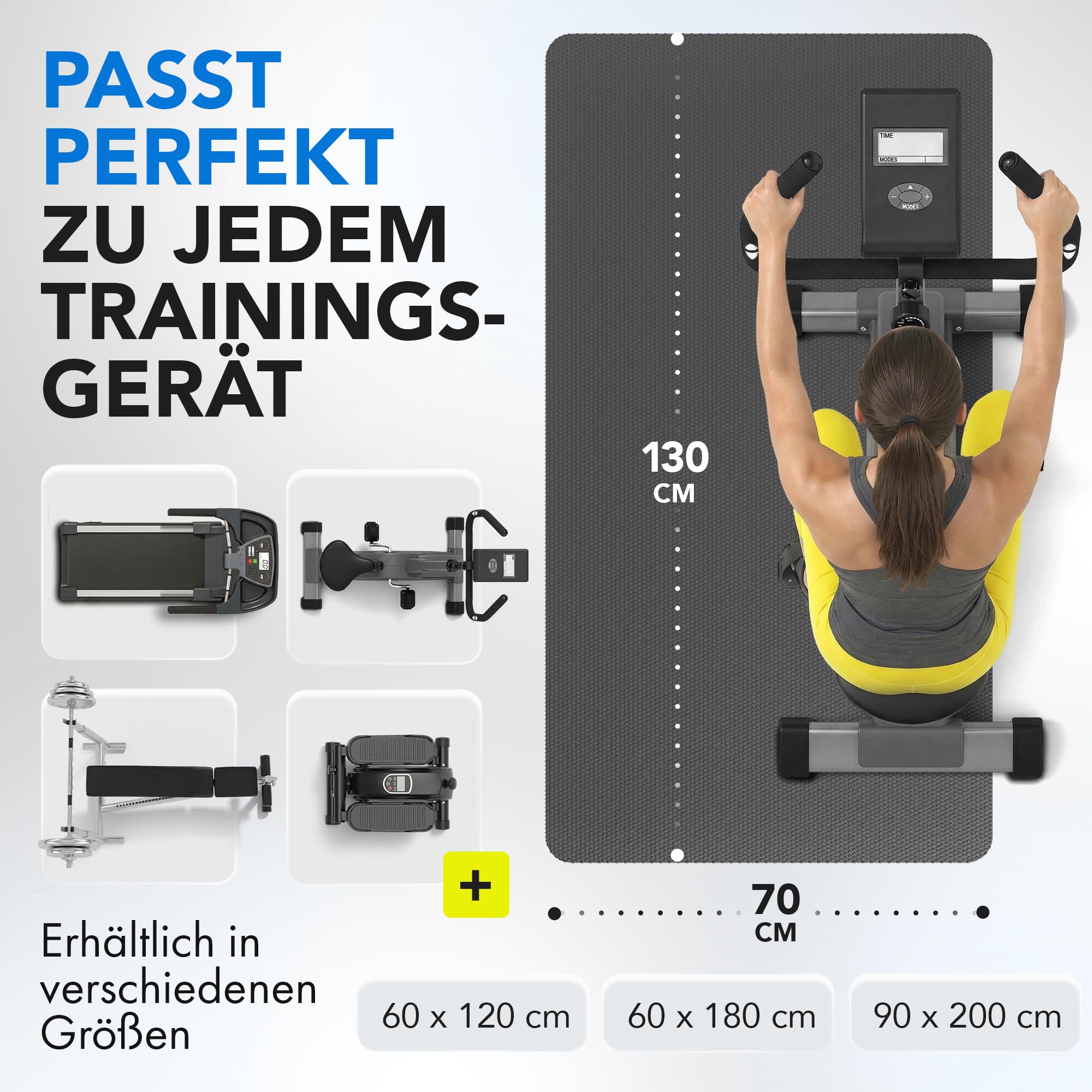 Esterilla Vida Sport Protect 60 x 120 cm Negra para Ejercicio y Entrenamiento