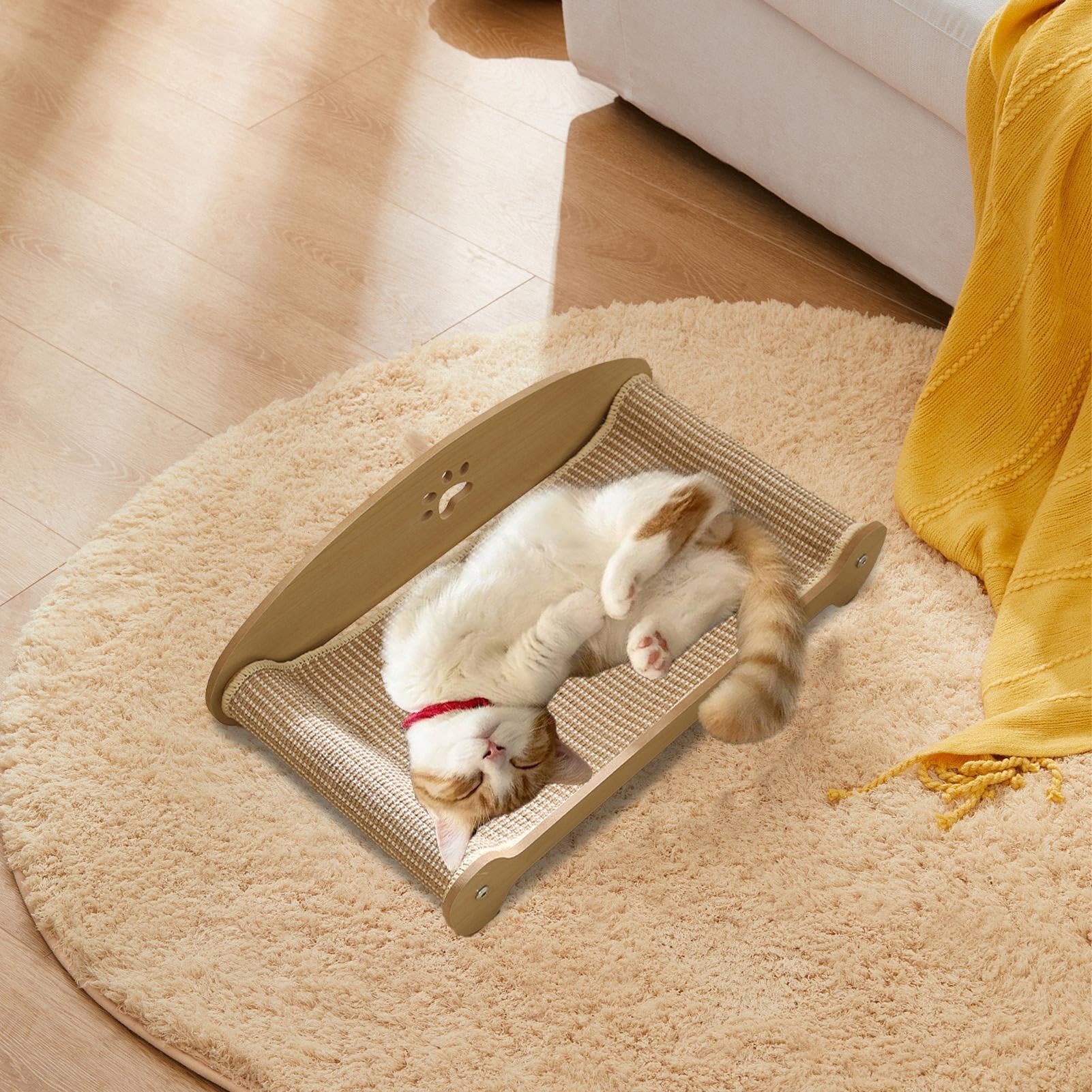 Tiragraffi per gatti per gatti Tiragraffi per gatti Tiragraffi per | gatti Letti Sisal Divano Stile Chaise Longue Sedia Cartone per gatti Antiscivolo Lunga Durata Nartural Sisal Cat