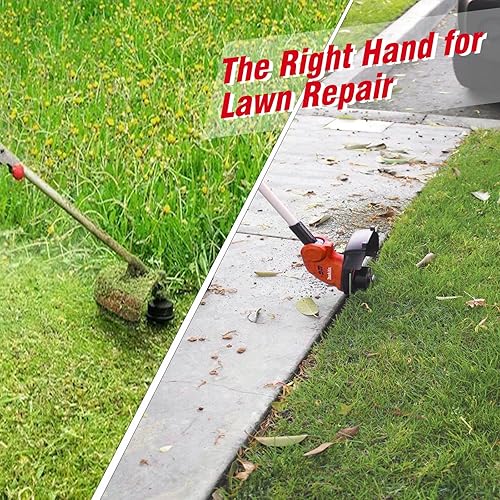 Miniatura 7 de 18 piezas WA0010 carrete de repuesto para recortadora Worx, cuerda de recortadora de 0.065 pulgadas de diámetro y cubiertas de tapa de carrete