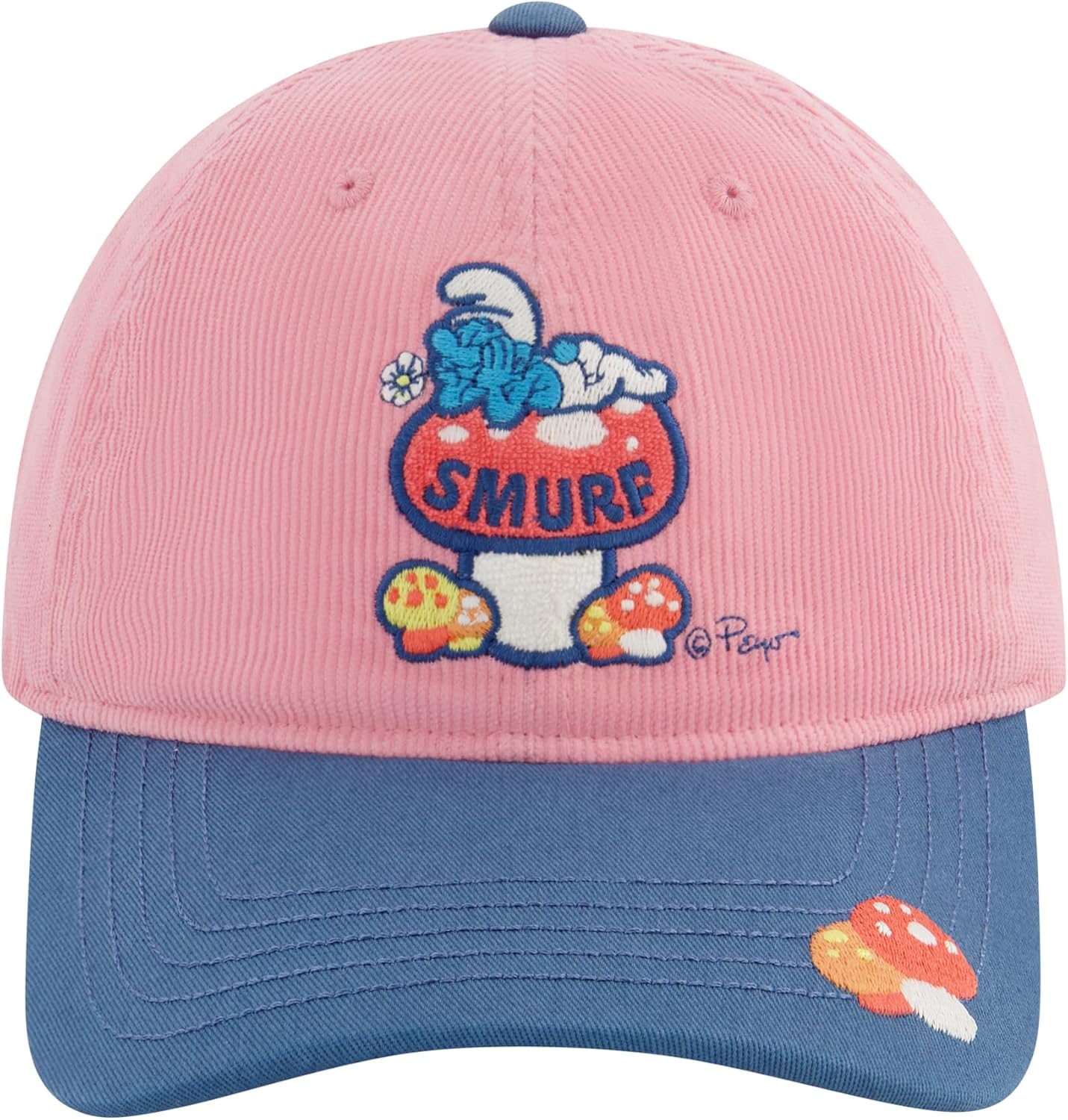 The Smurfs Baseball Cap, Adult Dat Hat with Curved Brim, Multi, One Size - Image 2