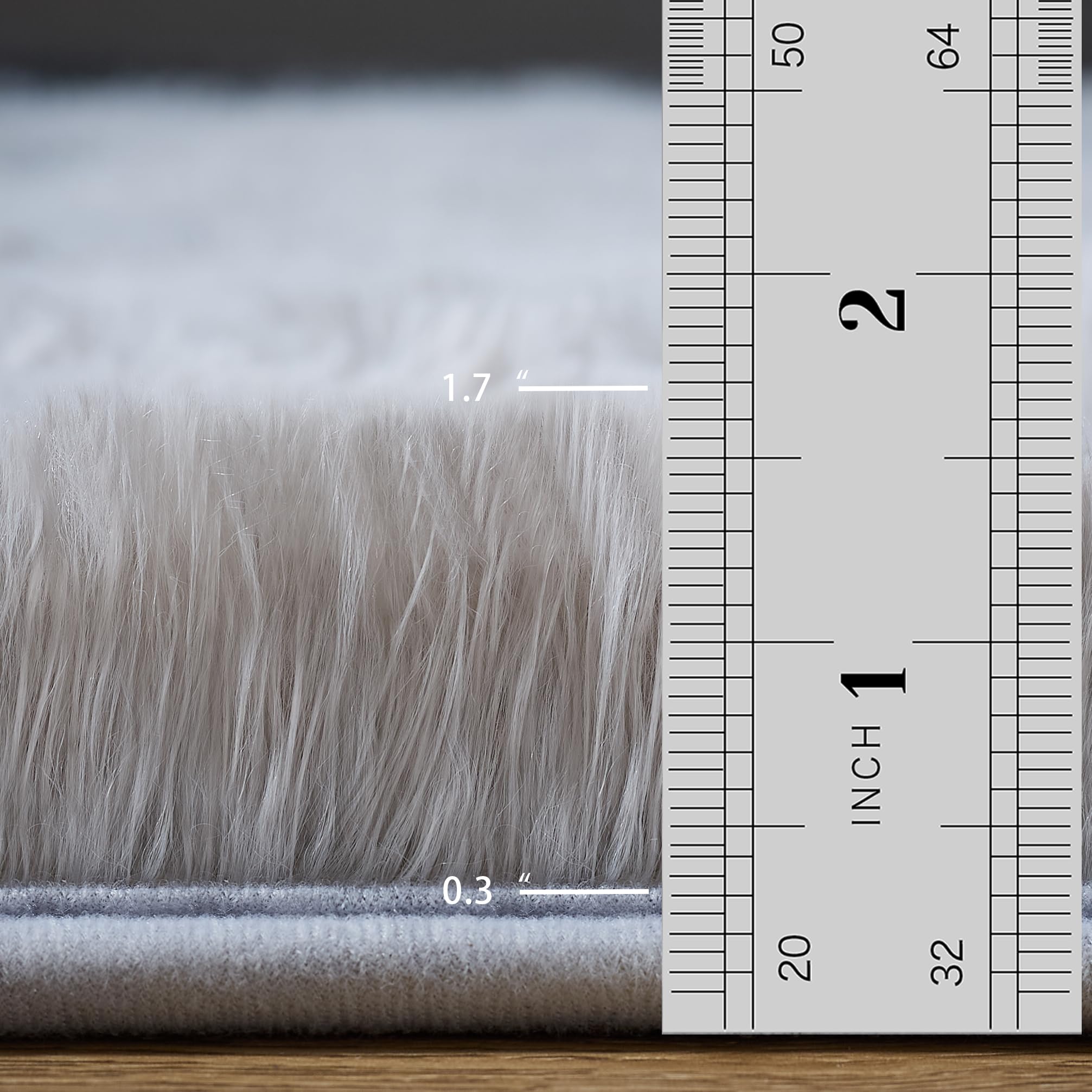 Lommegy Tappeto Salotto Moderno Shaggy Tappeto a Pelo Lungo Grigio 120x160cm Grande Soffice e Morbido Tappeti Camera da Letto Tappeti Antiscivolo