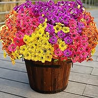 Vista 11 de 10 paquetes de plantas de césped artificial, plantas de césped sintético para exteriores, resistentes a los rayos UV, pasto de trigo de plástico