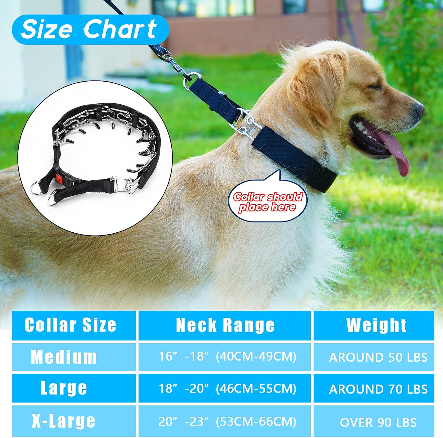 service dog prong collar