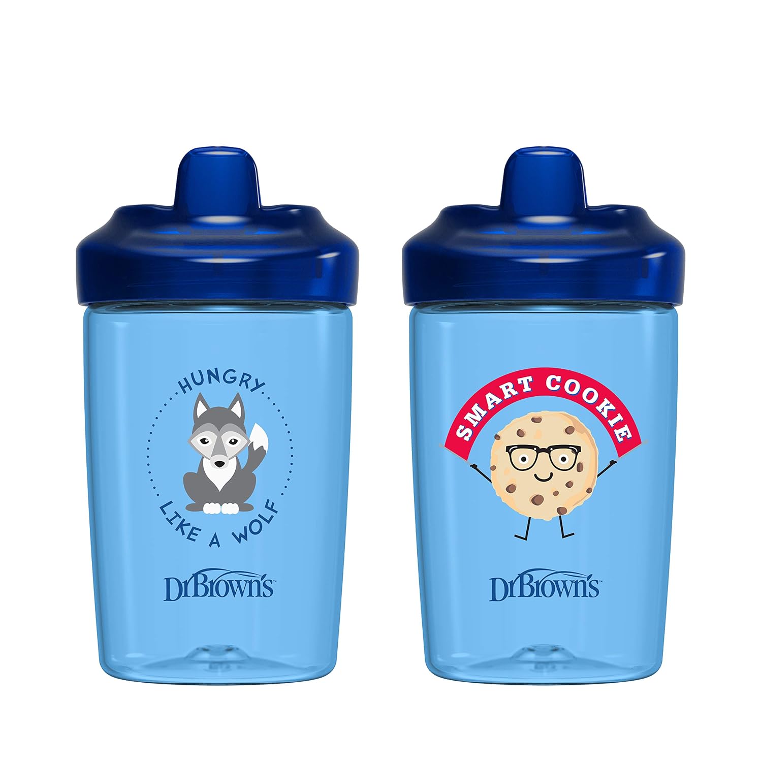 Dr. Brown’s Milestones Hard Spout Sippy Cup, Blue, 12oz, 2 Pack, 12m+