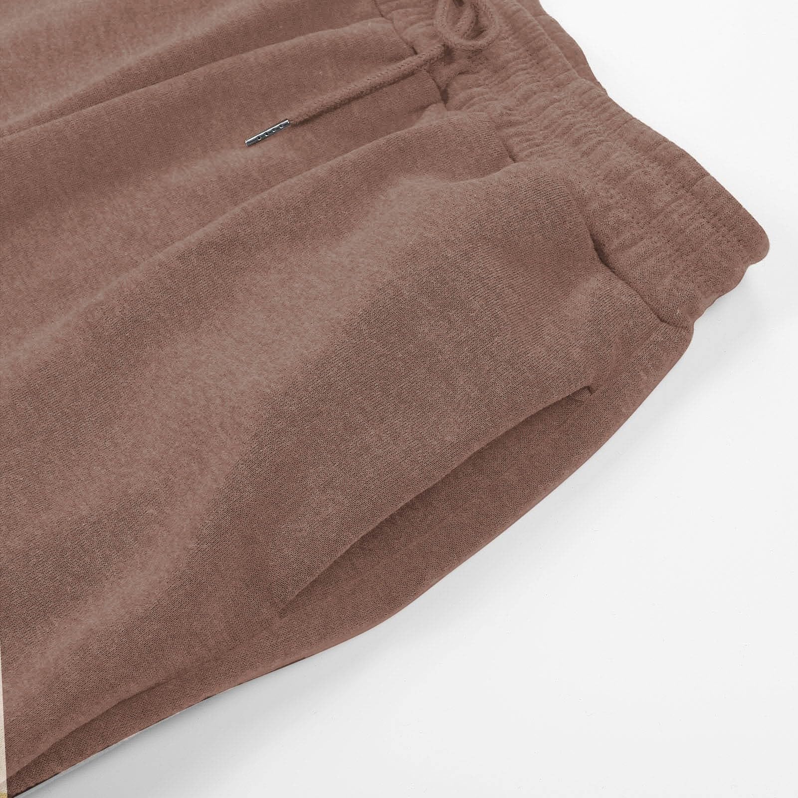 Pantaloni da jogging da donna, in cotone, caldi, a vita alta, larghi