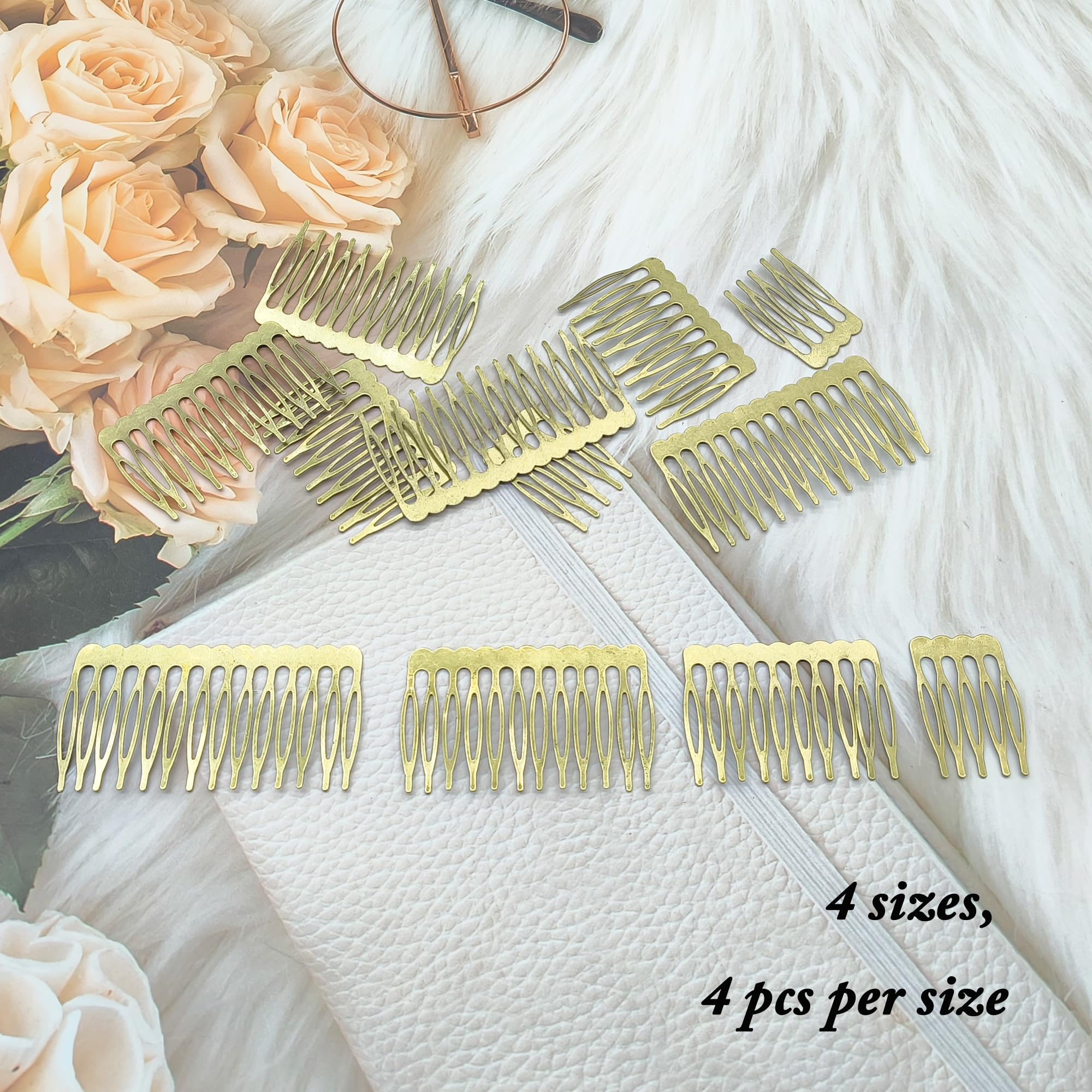 XCSJ Pack of 12 Metal Side Combs 5, 10, 12 - Image 3