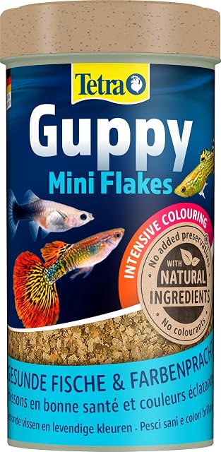 Tetra Guppy Mini Flakes Comida para guppys, 250 ml