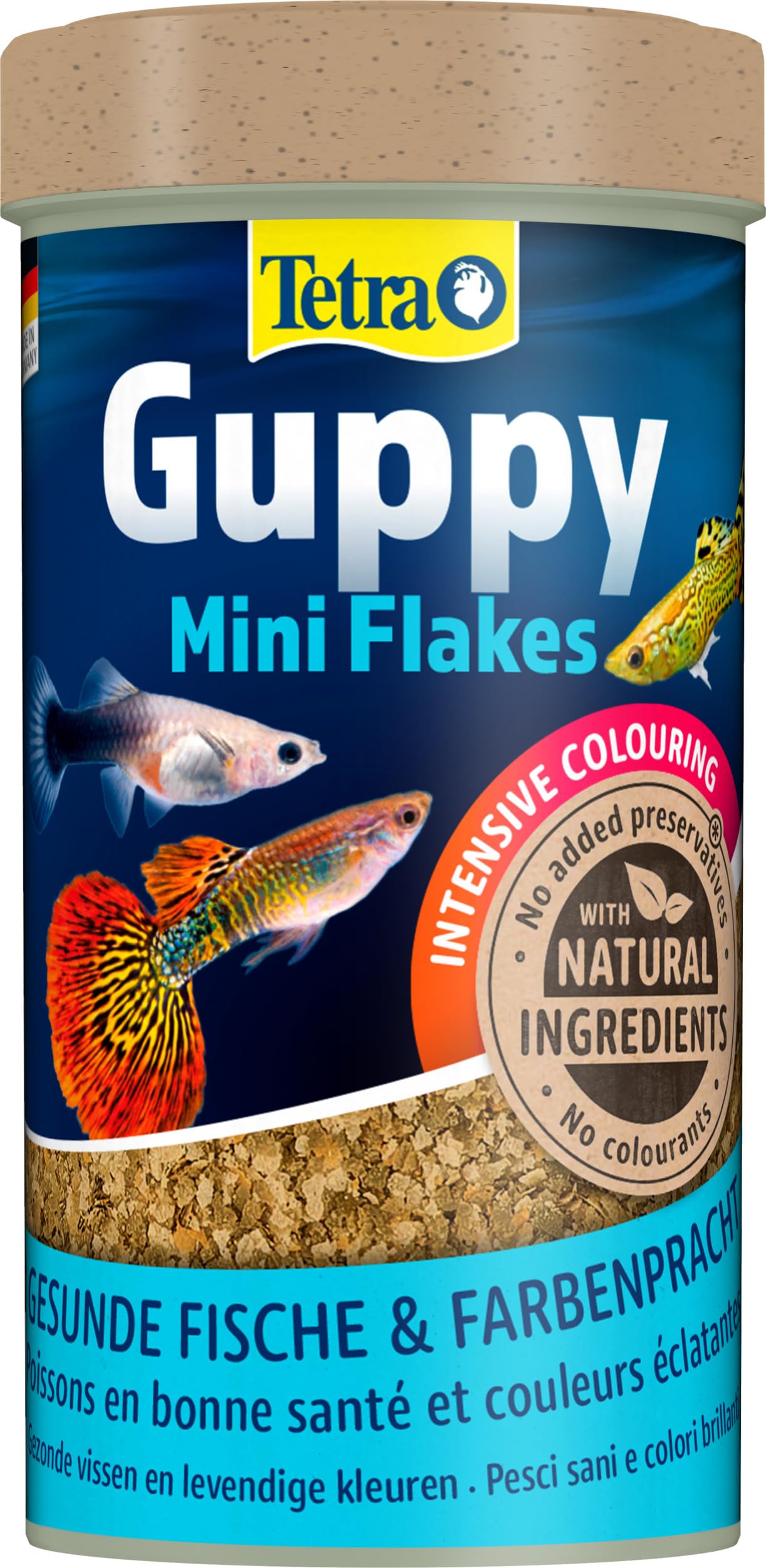 Tetra Guppy Mini Flakes, Balanced Nutritious Flakes for Guppies, Various Varieties