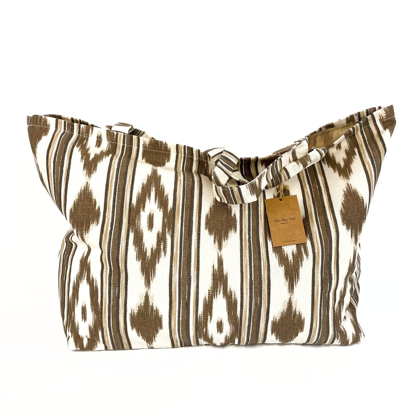 TRESMESTRES Bolsa de Playa Grande XXL Familiar - Mediterránea - 65x40cm