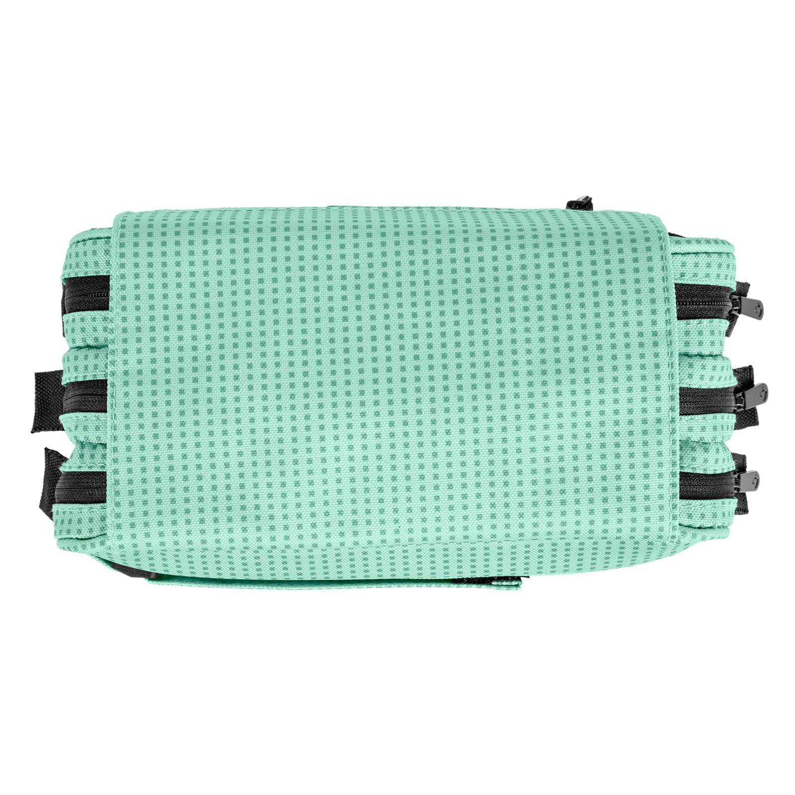 ColePack Kuru - Set di Astuccio Scolastico Triplo con 3 Cerniere e Materiale Scolastico delle Migliori Marche Incluso (Menta)