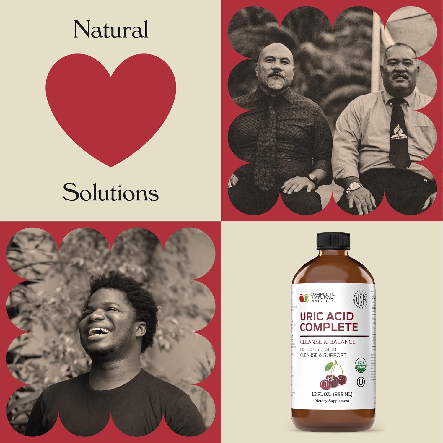 Complete Natural Uric Acid Complete - Liquid Supplement to Support Uric Acid Cleanse, Kidney Health & Blood Circulation with Apple Cider Vinegar, Tart Cherry, Beet Root, Lemon, Cinnamon - 12oz - Image 6