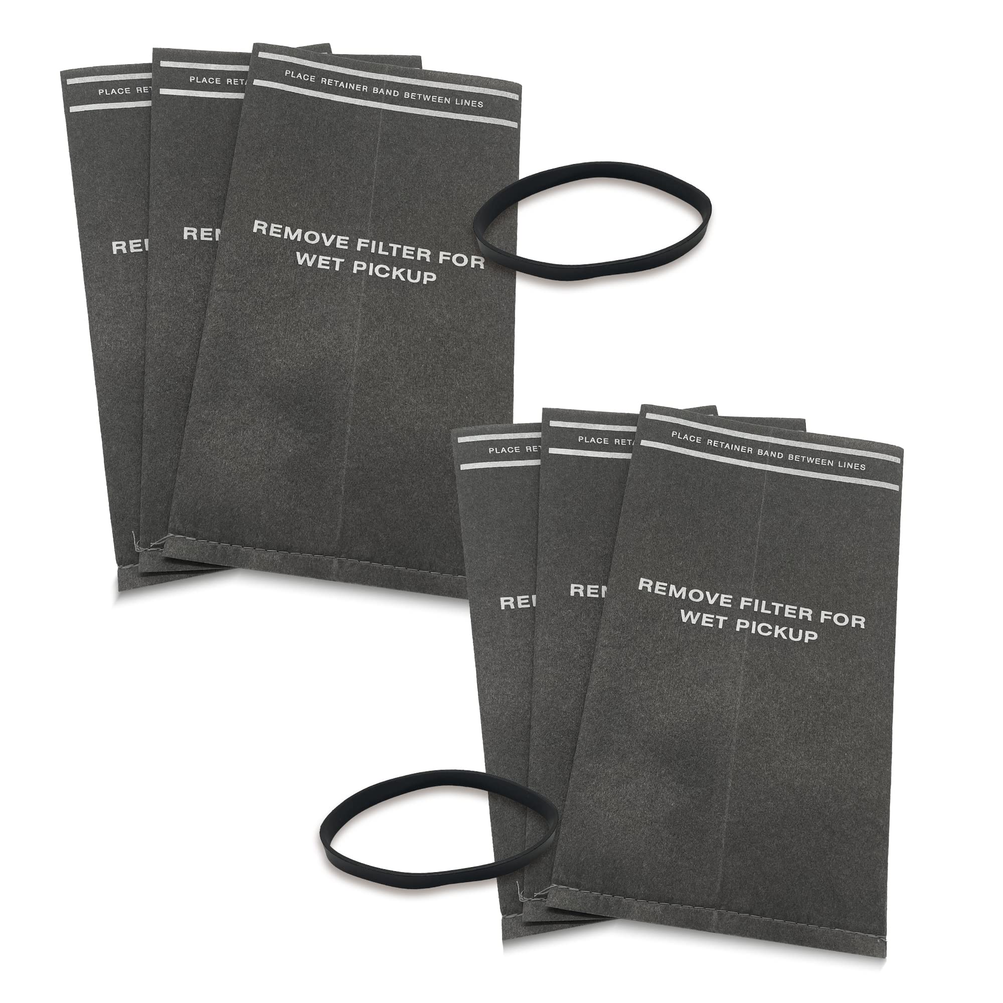 6 Pack 38737 Wet Dry Vacuum Bags for 2 to 2.5 Gallon Shop Vacuums