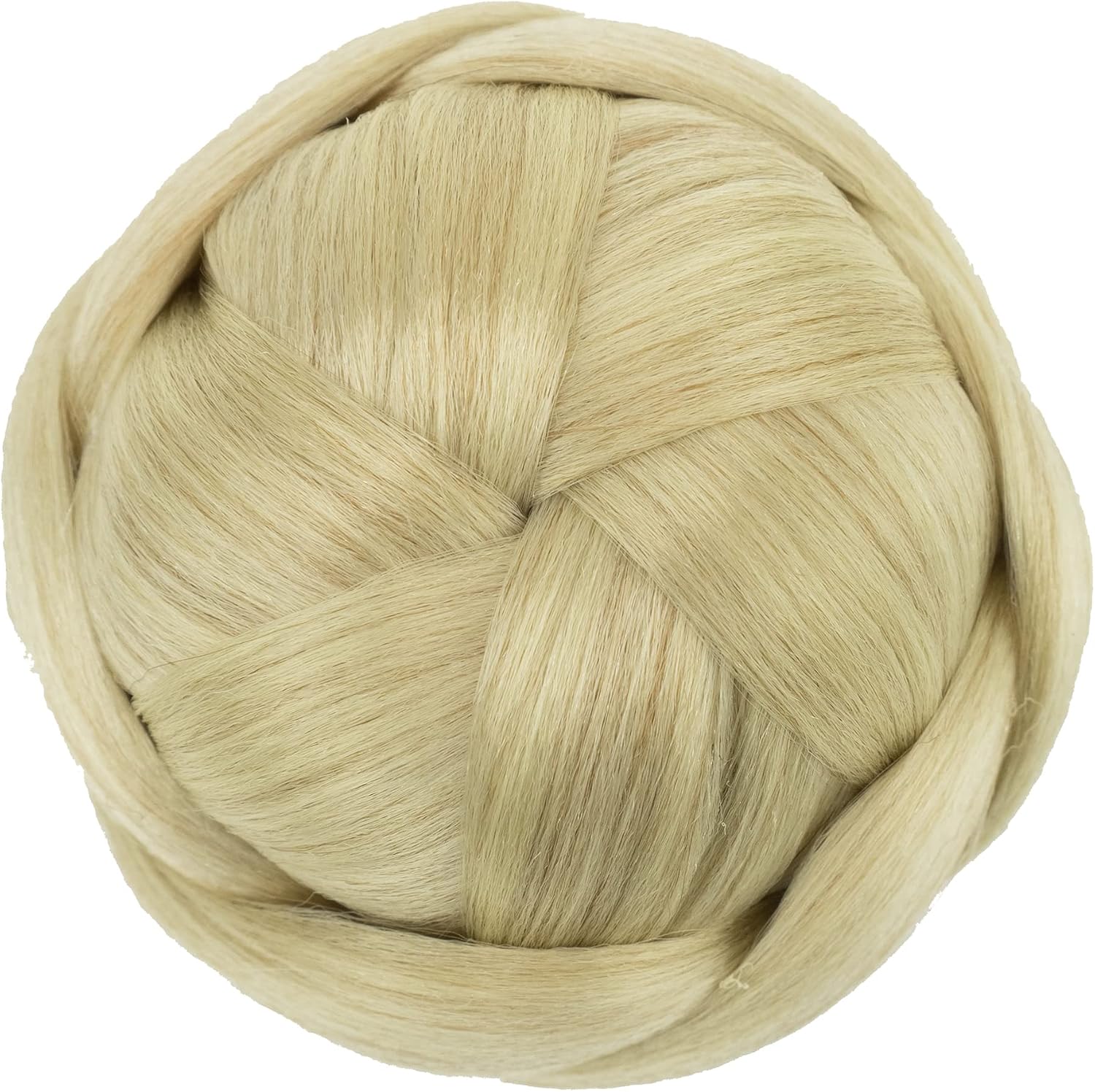 IMISSU Large Size Dancer Braided Chignon Hair Cover Donut Hairpieces Scrunchie Hair Bun Wig Updo on Wedding Party (M4 Dirty Blonde) - Image 3