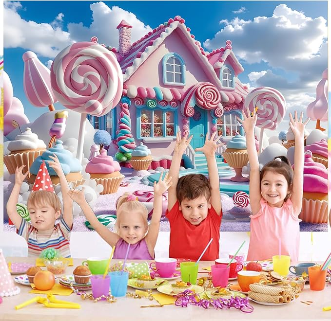 Fondo Fotográfico Candyland 8x6FT Para Decoración miniatura 6