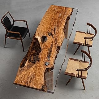 Olive Epoxy, Custom Large Resin Table, Epoxy River, Natural Wood, Wooden Office Desk, Meeting, Kitchen, Dining Room, Living Room, Home Decor