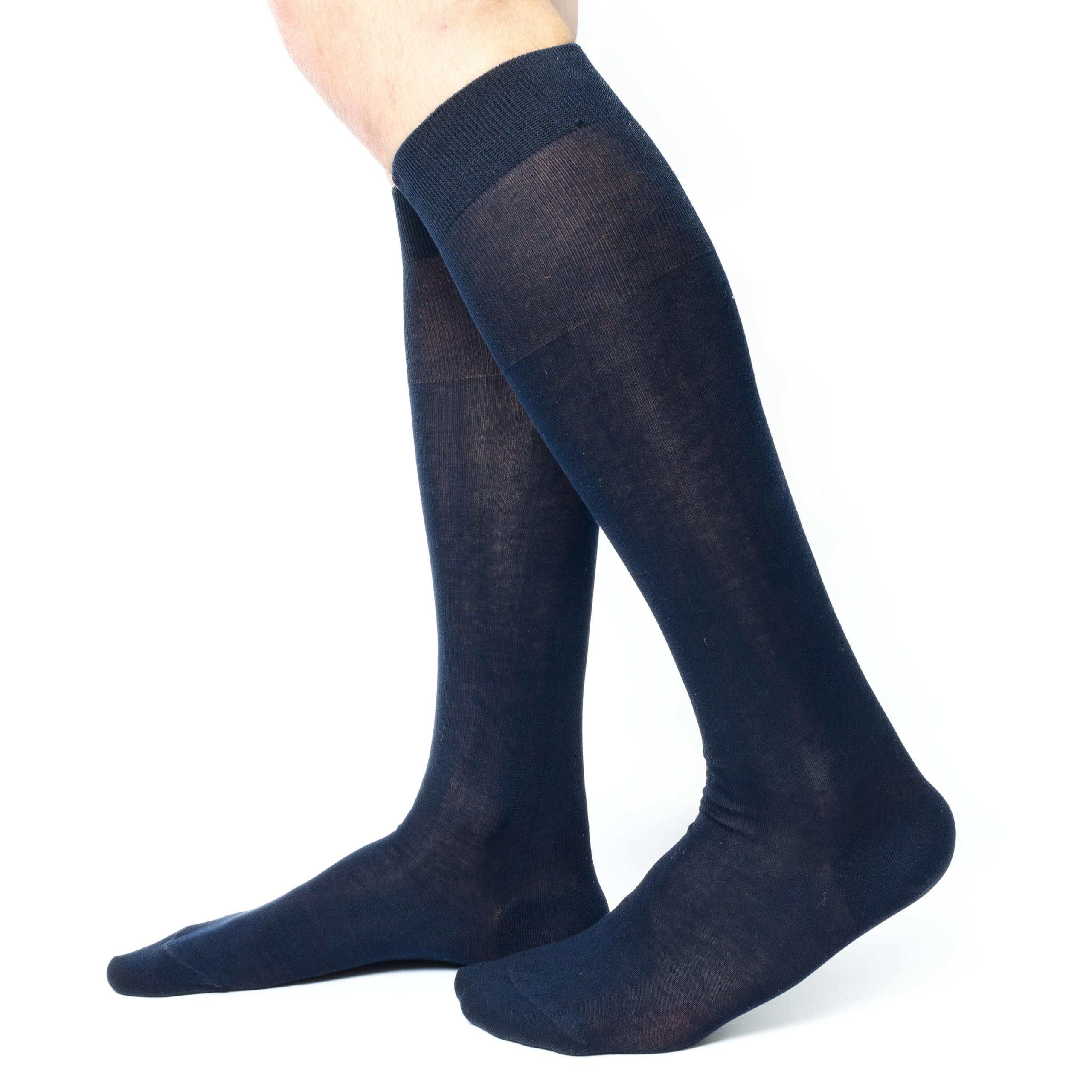 ciocca Short Socks 100% Filo Scozia Smooth - 6 Pairs, navy blue, 42-43-picture-41