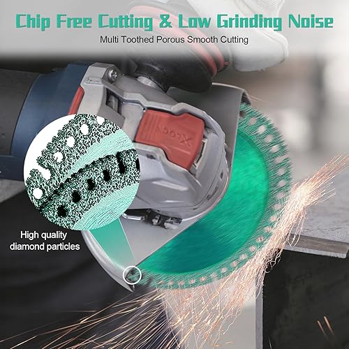 Miniatura 6 de Disco indestructible para amoladora angular, 8 unidades, disco de corte indestructible multifuncional compuesto, orificio interior de 0.78 pulgadas,
