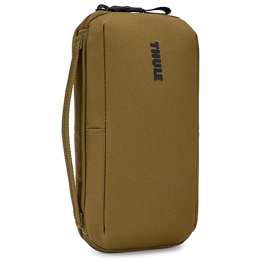 Thule Aion Travel Organizer - 2-in-1 Pouch Includes Travel Wallet and Electronics Bag - RFID Blocking Zipper Pouch - Internal Pockets to Stay Organized - 100% Recycled Waxed PFC-Free Fabric