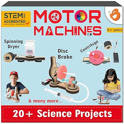ButterflyEdufields 20+ Science Kit For Kids | STEM Projects birthday gift For Boys and Girls Ages 7-8-10-12 |DIY Educational & Learning Experiment Toys for 7 To 12 Year Olds | Build 20+ Motor Machines