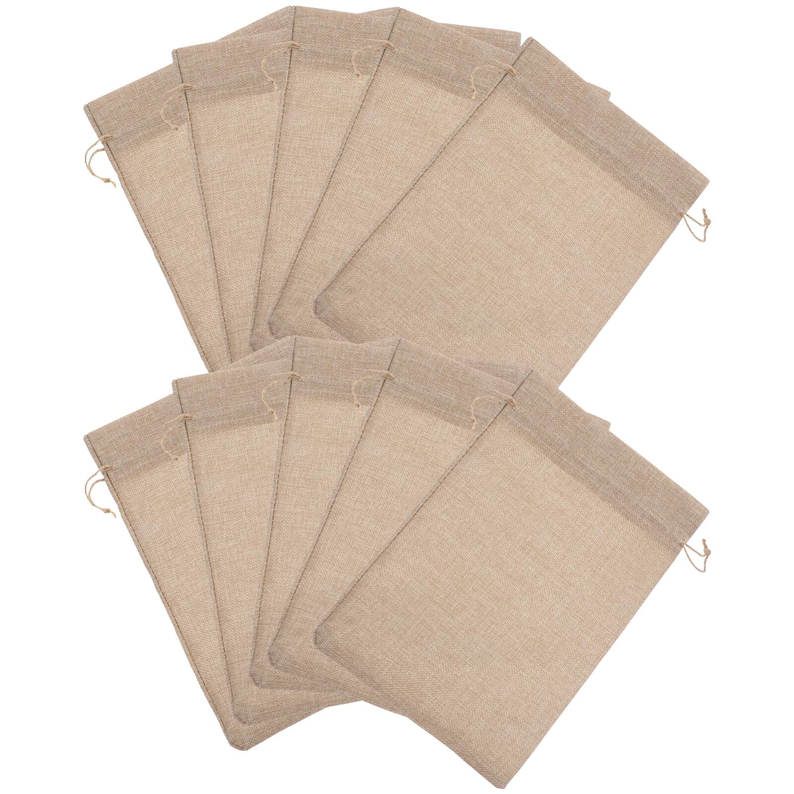 Didiseaon 10pezzi Sacchetti in Juta Coulisse Sacchetti Regalo Portatili per Biscotti o Caramelle Multiuso per Imballaggio Pratici e Facili da Chiudere