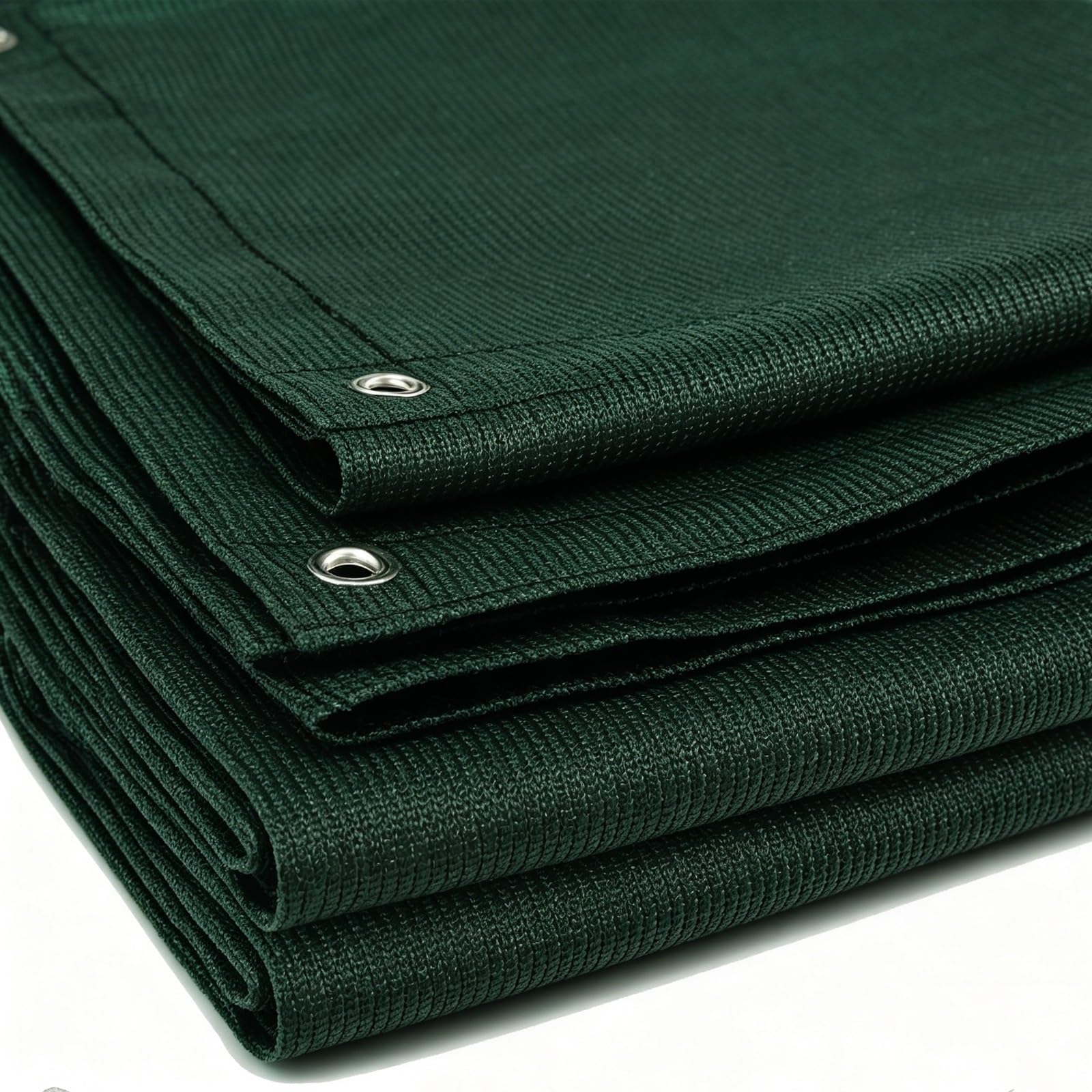 Toldo Vela de Sombra 100 x 700 cm Toldo HDPE Exteriores Impermeable a Prueba de Viento Protección UV Vela, Malla Sombreadora para Terraza Balcon Exterior Jardín, Verde Oscuro
