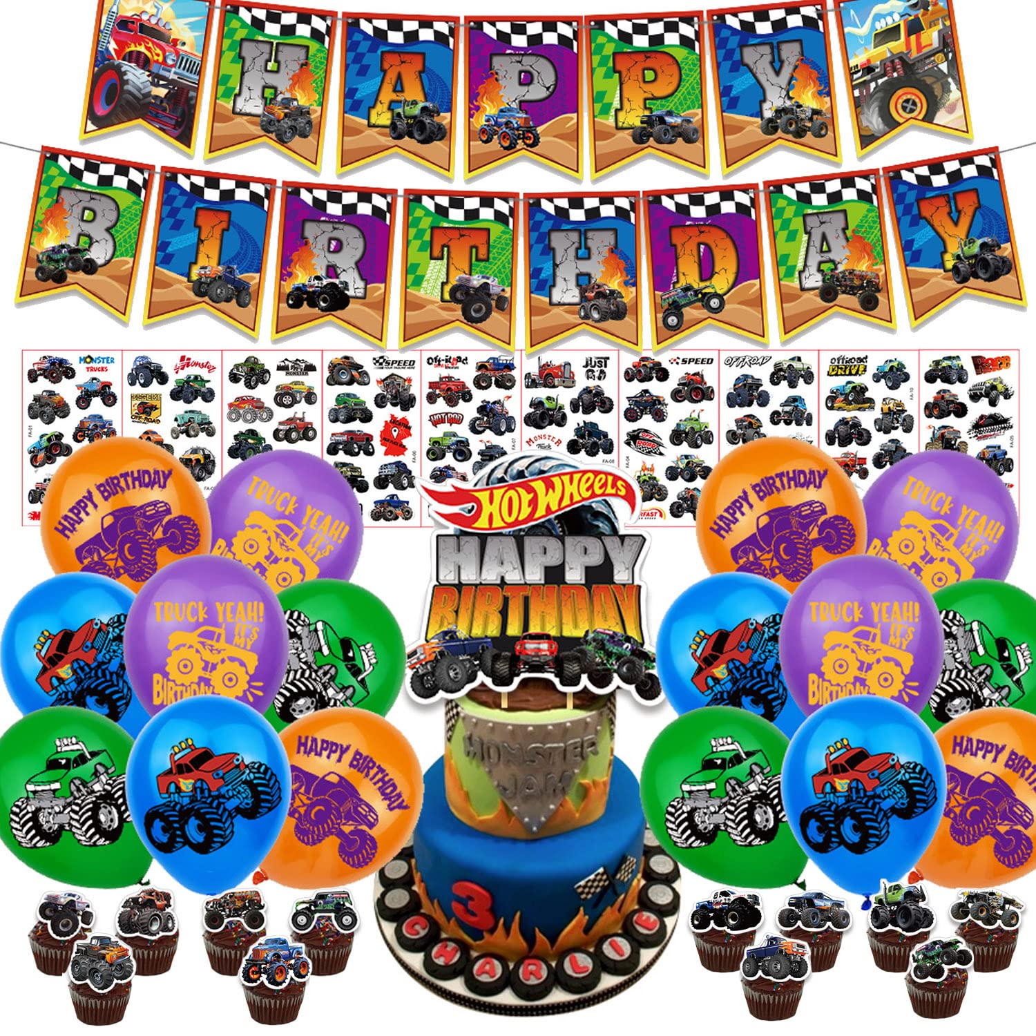 Buy Monster Truck Party Supplies,Monster Truck Birthday Party