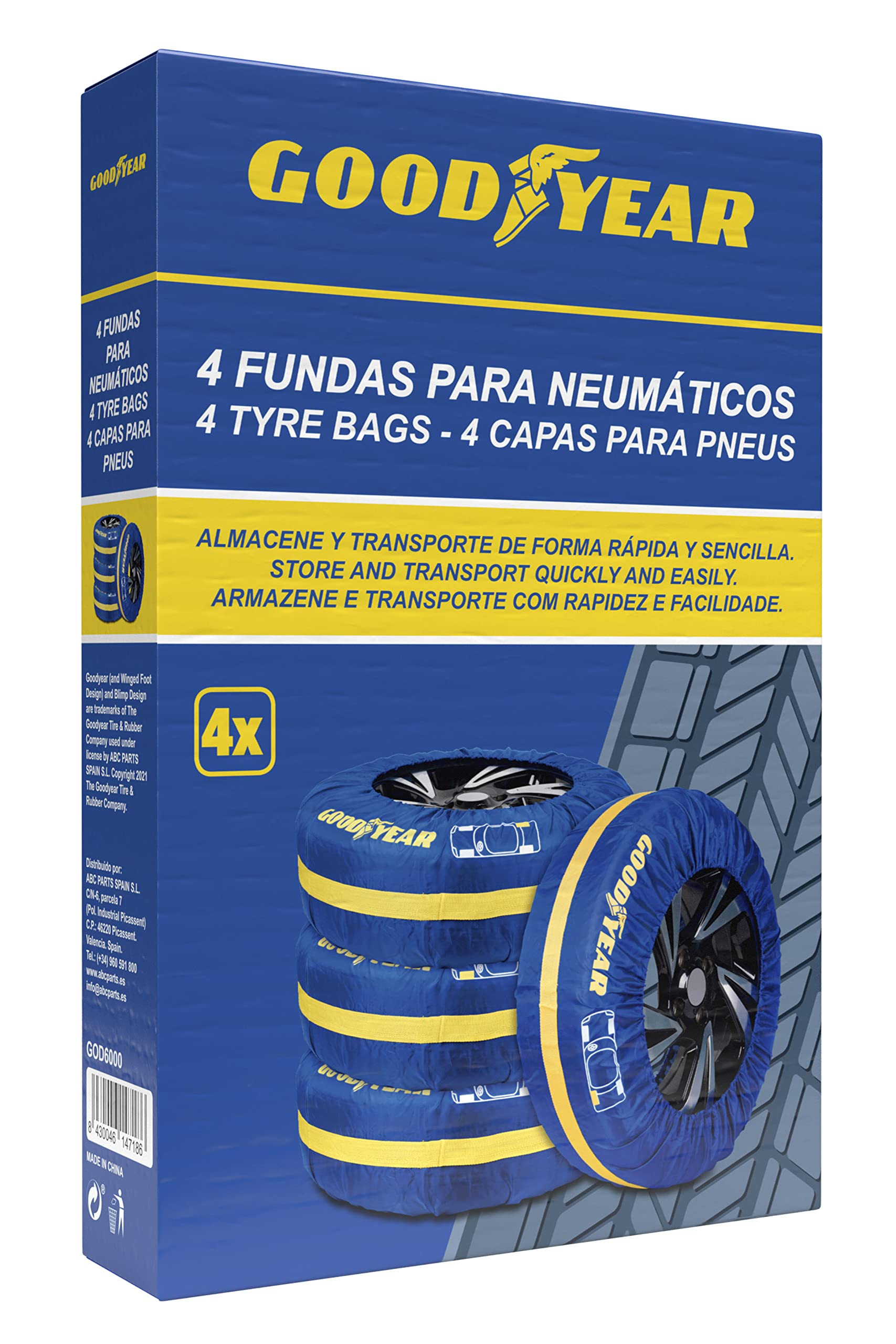 Goodyear Poliestrowe pokrowce na opony do kół samochodowych