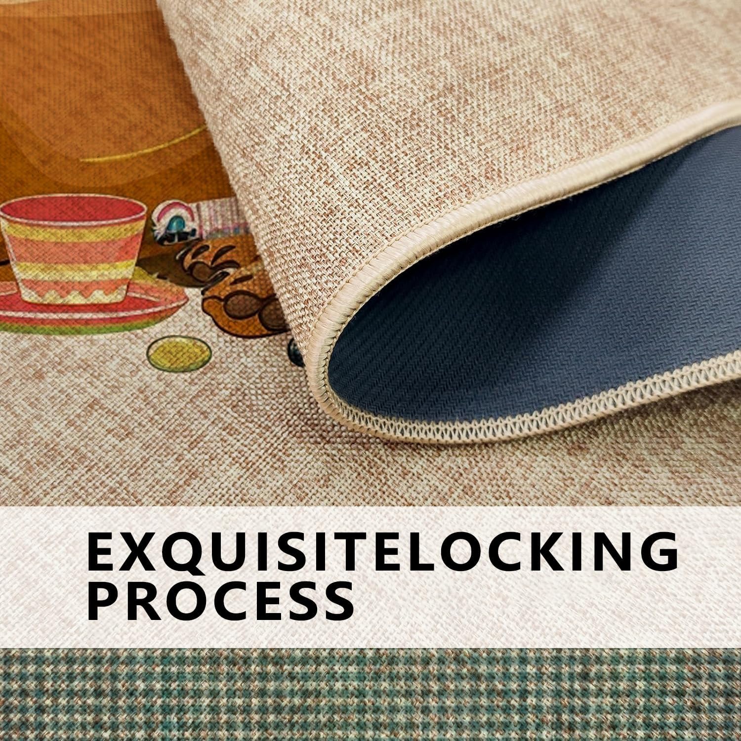 Welcome Dog Doormat, Brown Dachshund Outdoor & Indoor Entrance Fall Decor, Non-Slip Rubber Dust Absorbent Front Mats, Easy Care 29x17 Inch
