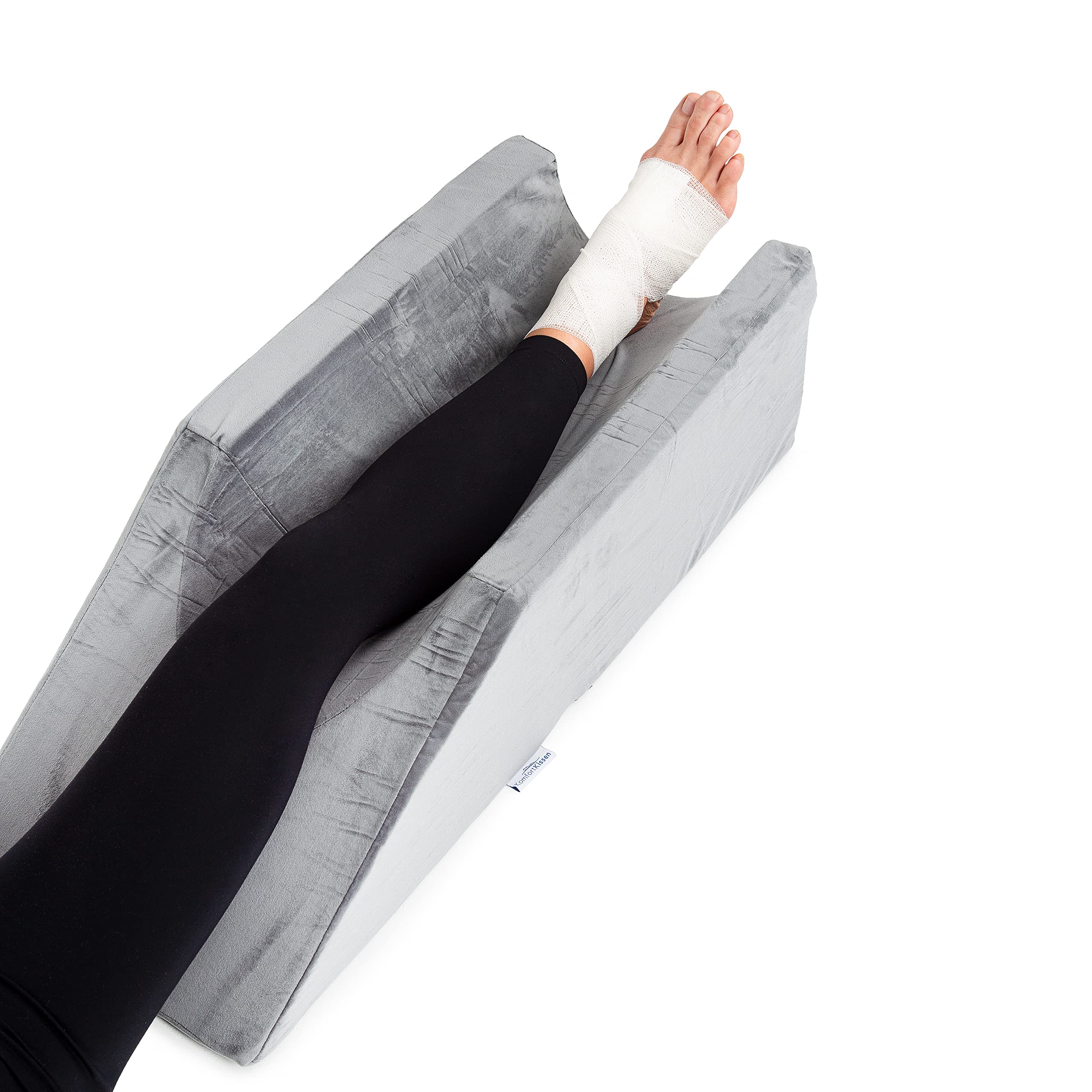 MKS Cojín para venas, cojín para piernas de espuma con funda lavable, para lesiones o después de operaciones
