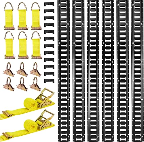 VEVOR Kit Rails Arrimage E-Track, 6 Rails E Track de 1,5 …