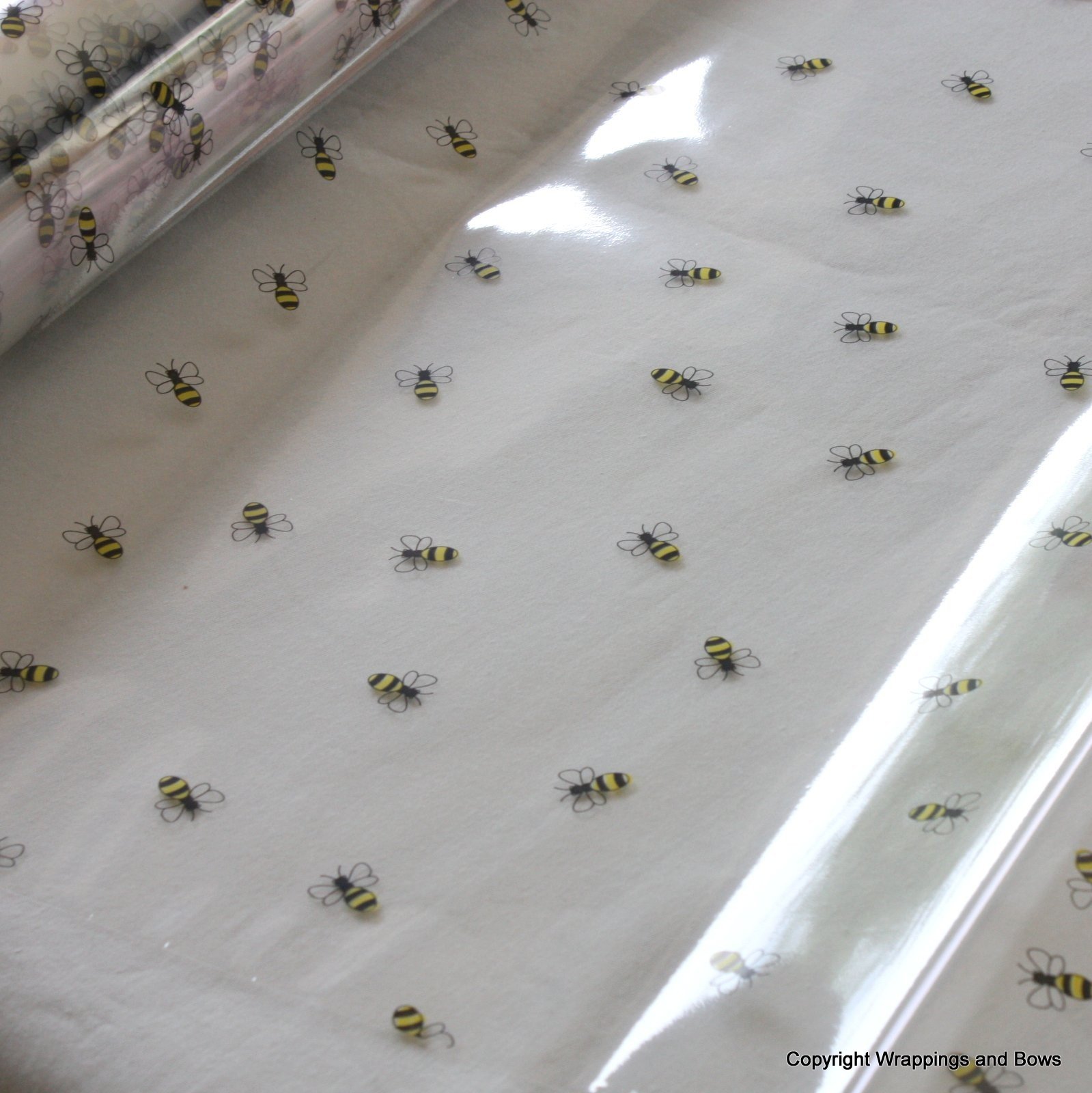 Honey Bees Cellophane Gift Hamper Wrap 10 metres