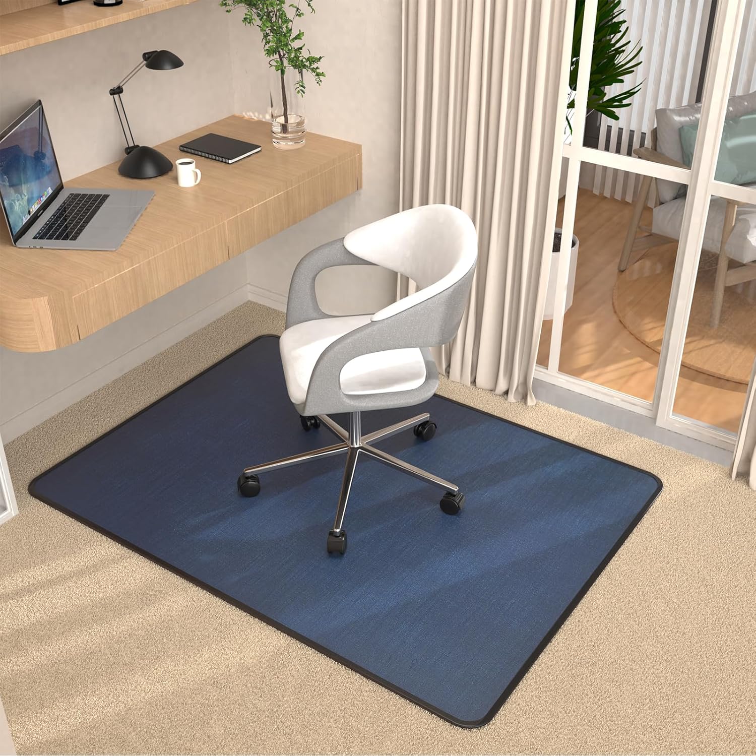 Placoot Heavy Duty Office Chair Mat for Carpet & Hardwood