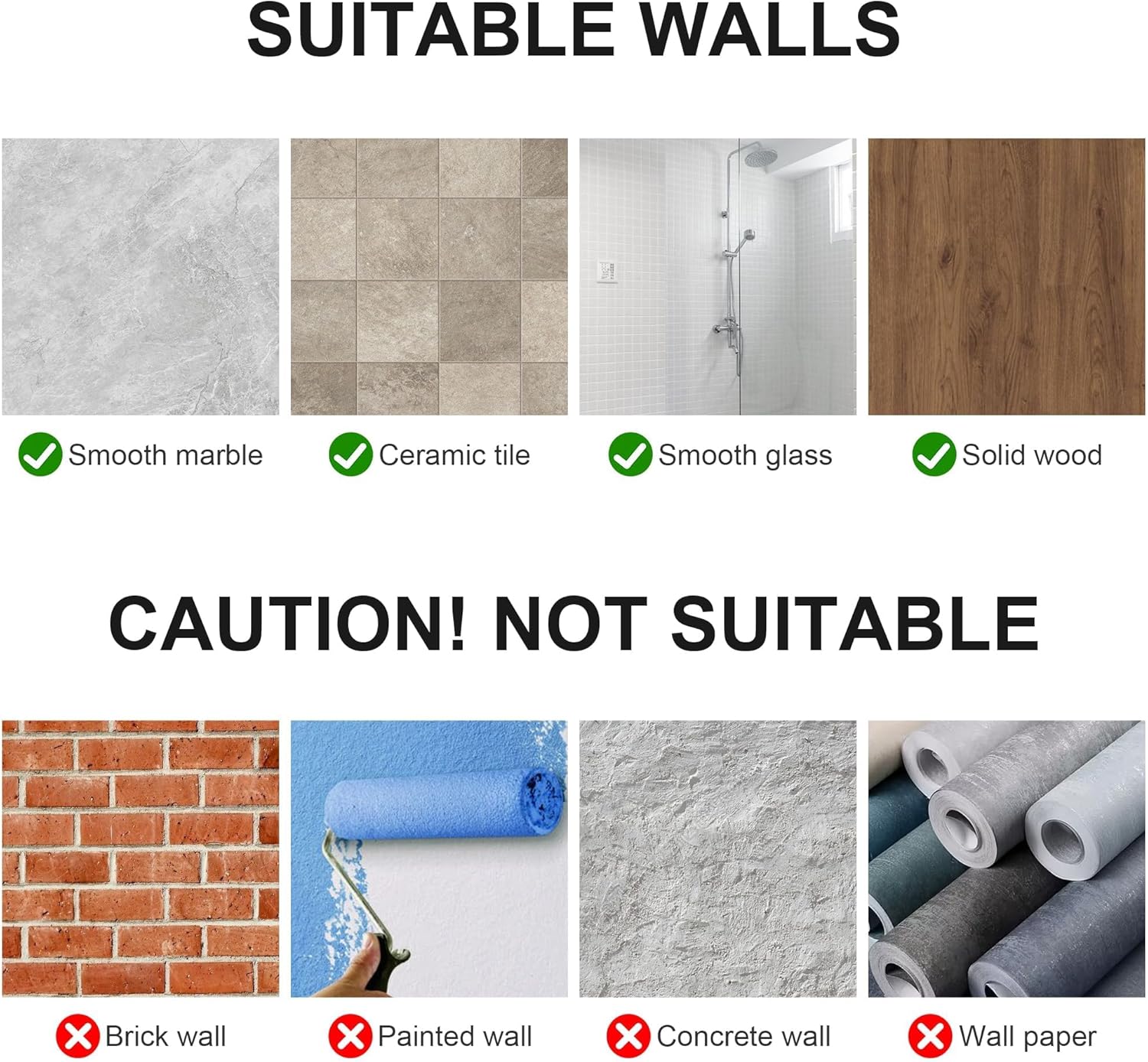 Adhesive Towel Hooks for Bathroom Wall: 4 Pack Sticky Hook Heavy Duty Coat Hanger, Sticking No Damage, Black