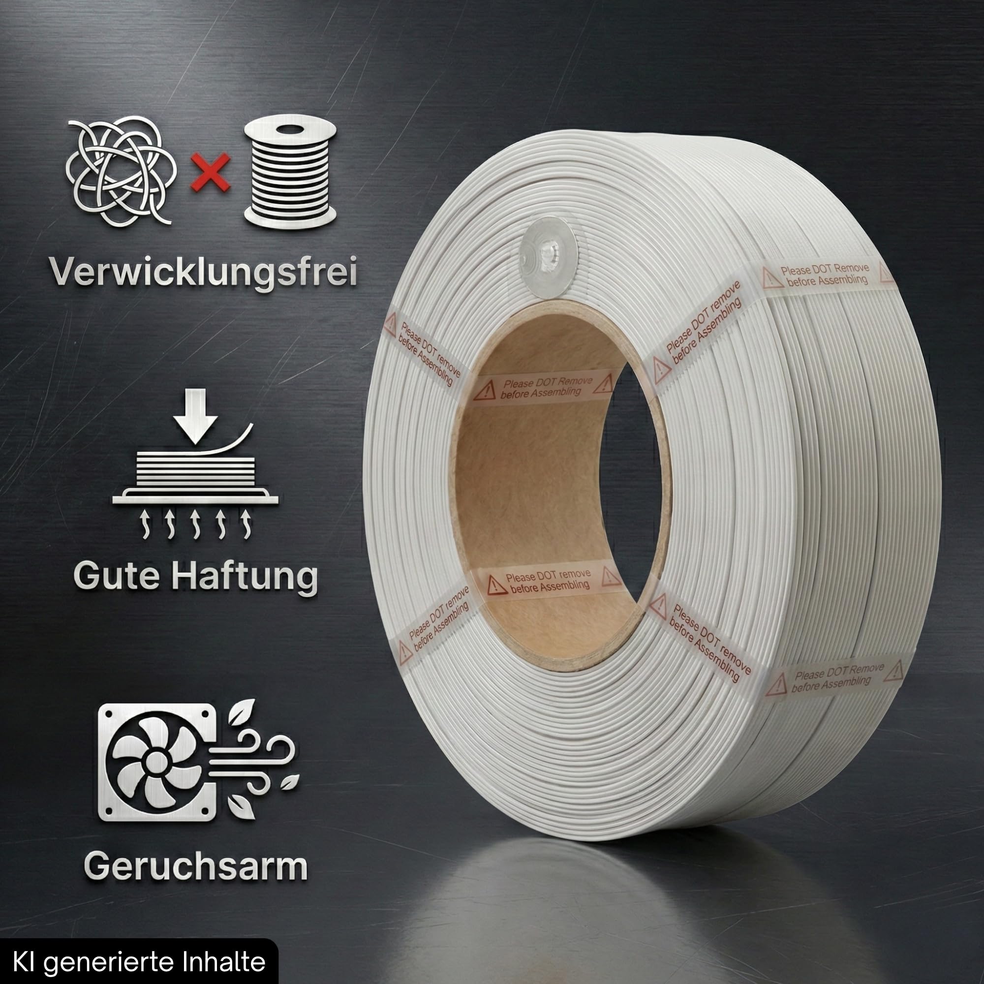 PET-G BASIC FILAMENT 1,75 mm wkład do Bambu Lab PETG z chipem RFID do drukarek 3D AMS Bambulab akcesoria biały 30106