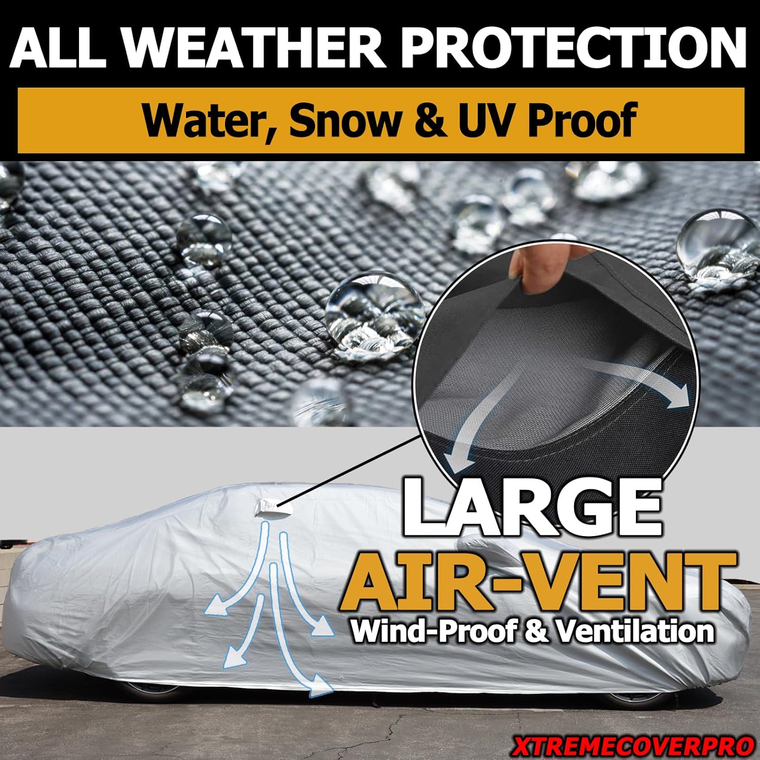 Car Cover fits 2016 2017 2018 2019 2020 2021 2022 2023 2024 2025 Toyota 4RUNNER XTREMECOVERPRO Diamond Series Silver