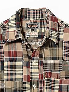 Patchwork Madras Classic Fit Button Down Shirt 38-11-1910-139 38111910139: Brown