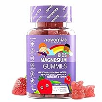Magnesio Bambini Gommose – Rilassamento E Riduzione Della Stanchezza – Citrato Di Magnesio (50 Mg Di Magnesio), Vegan Senza Glutine – 30 Caramelle Gommose – Novomins