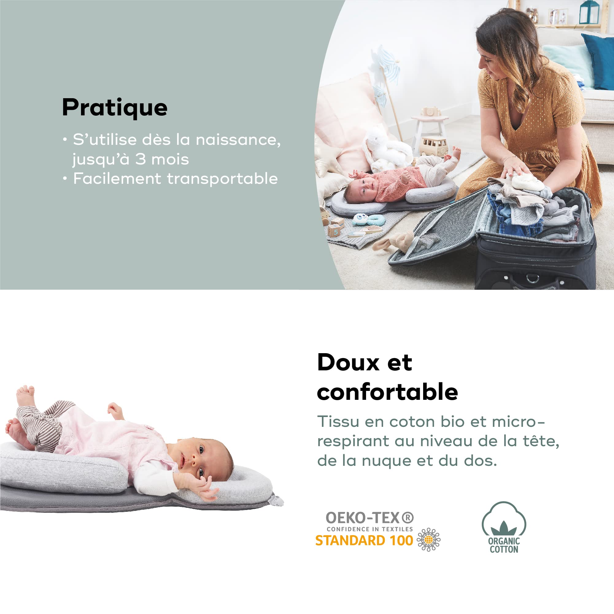 Cosydream Original Smokey Support Morphologique, Réducteur Nouveau-né 0 3 Mois à Prix