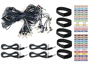 Silverline 16 Cable Snake Harness Kit Replacement for Yamaha DTX900, DTX900M, DTX920K Drums 12 Cable Snake +4 10FT Aux/HH Cables