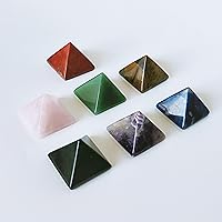Vista 26 de Crystal Pyramid of Natural Rose Quartz Chakra Healing Stone, 1.5 inch