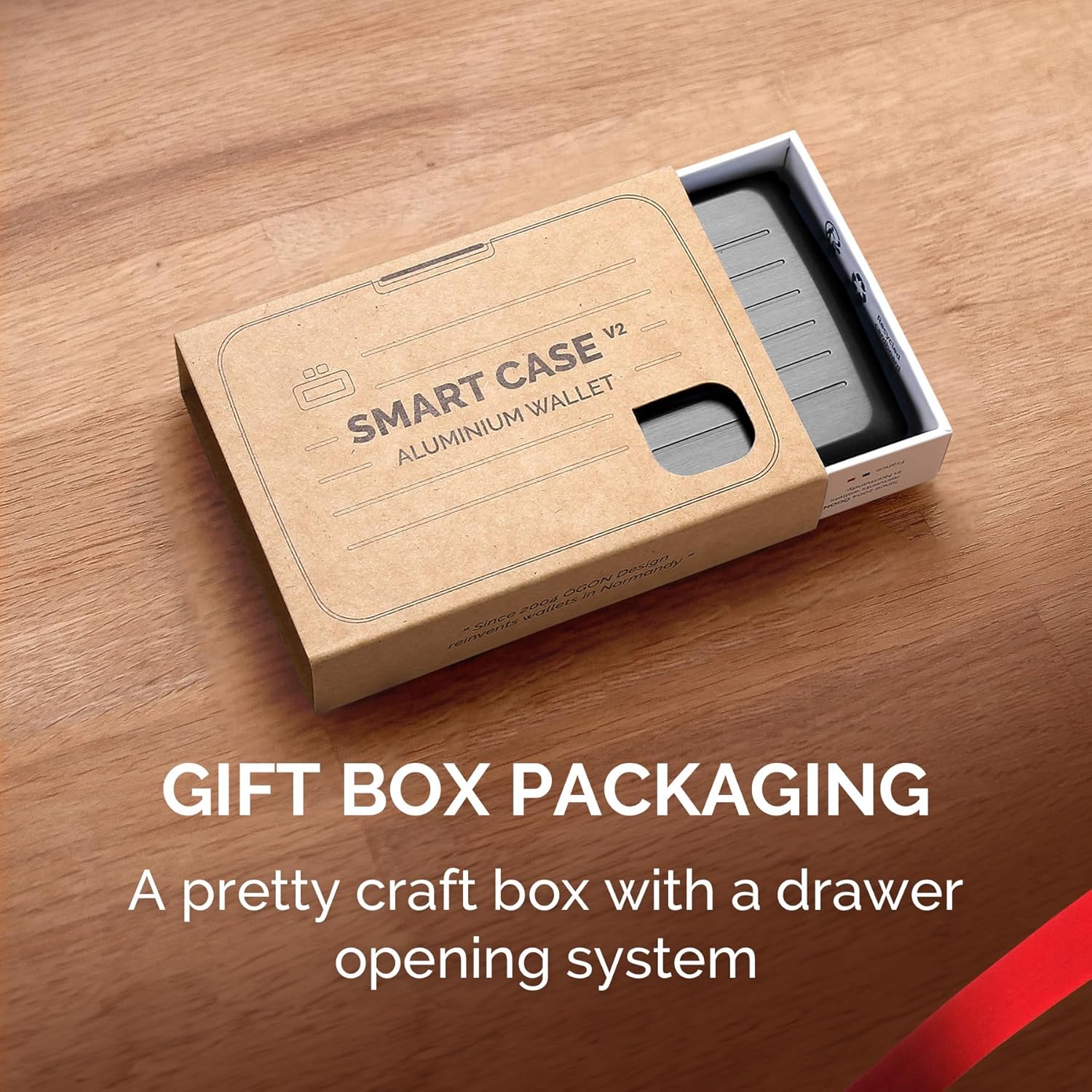 ÖGON -DESIGNS- Aluminum card holder with metal lock, RFID protection against fraud and demagnetization, compact wallet, Smart Case OSLO model - Image 8