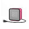 Amazon Basics Ceramic Space Heater, Portable Mini Heater for Office Desk, Indoor Use, 500W, With Tip-Over Protection, Lightweight 1.4 lbs, Pink, 5.9 x 3.2 x 6 inches