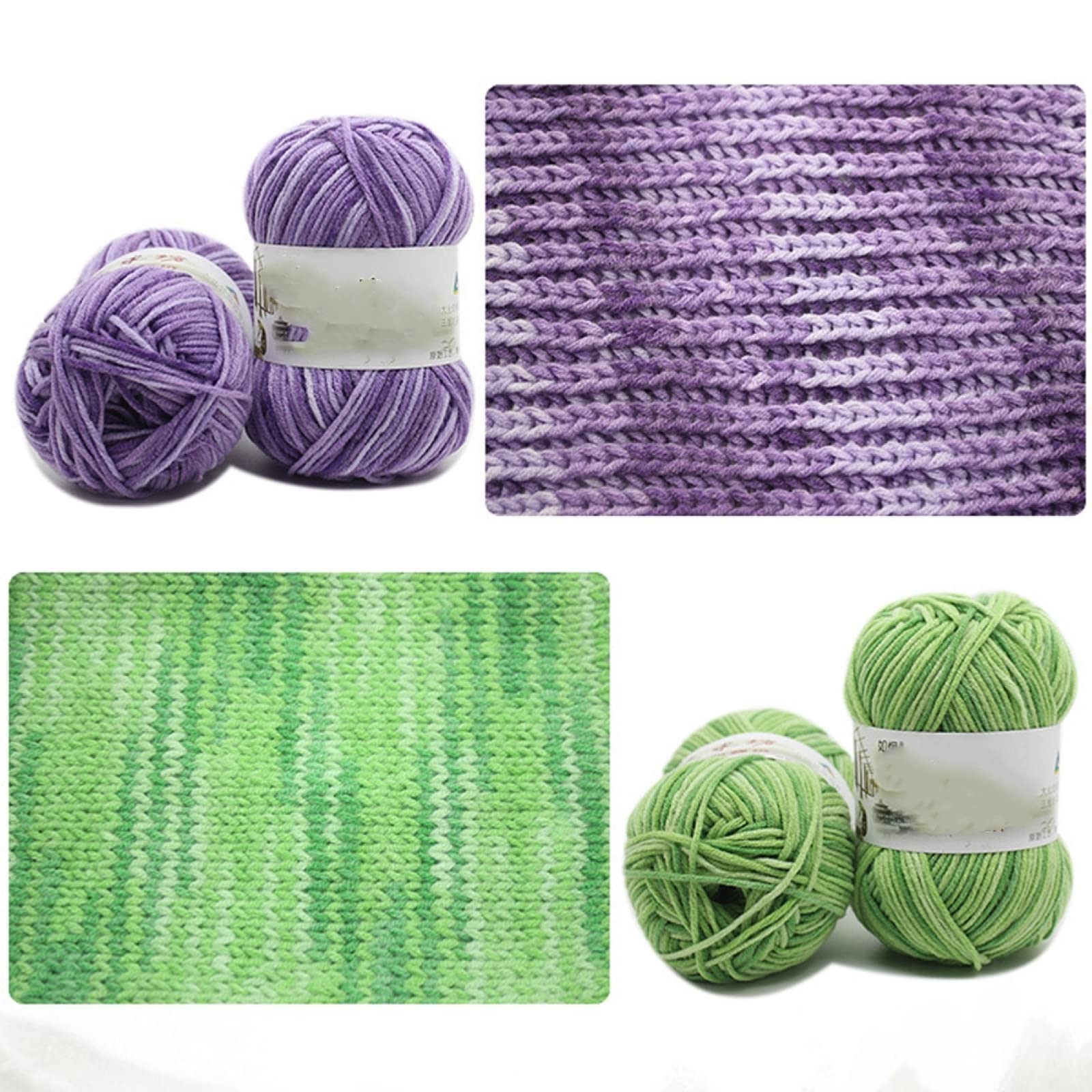 10 STÜCK 95 M Baumwolle Strickgarn Häkelgarn Für Wolle Warm Für Kinder Handgestricktes Garn Für Deckenpullover,KH10